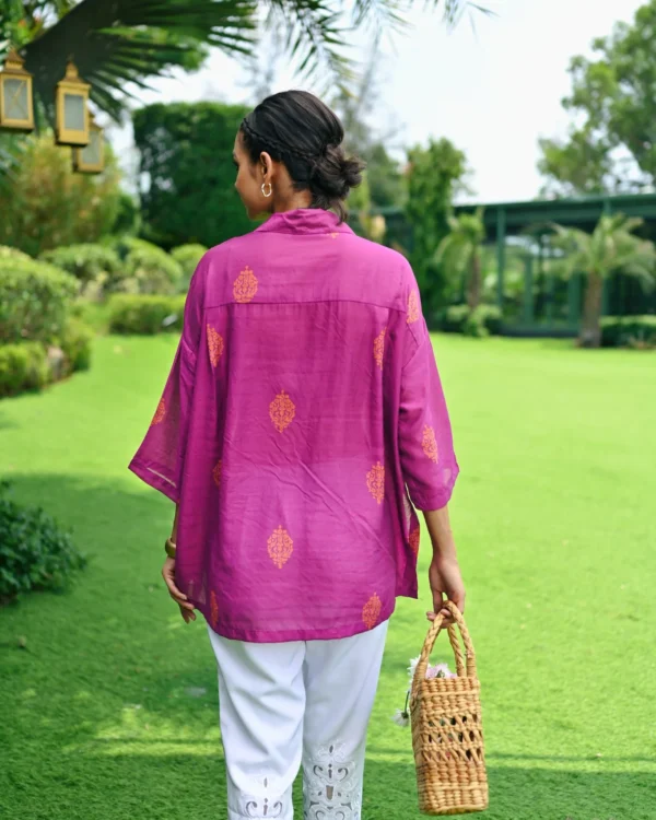 PURPLE INDIRA PETRA SHIRT - Image 5