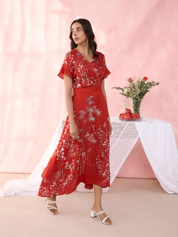 RUSTIC RED RIVERIE OSCAR DRESS - Image 7