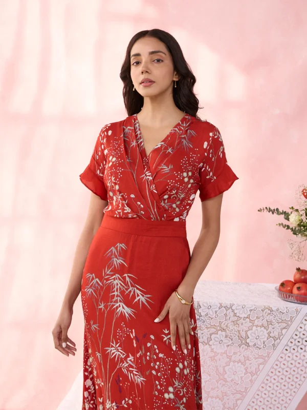 RUSTIC RED RIVERIE OSCAR DRESS - Image 6
