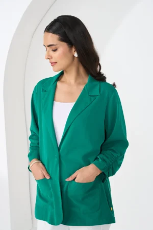 EMERALD GREEN GARNER JACKET