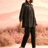 BLACK BUGS YOKE PLEATED SHIRT - Image 4