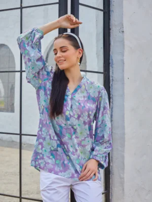 LILAC WINKLE INDUS SHIRT