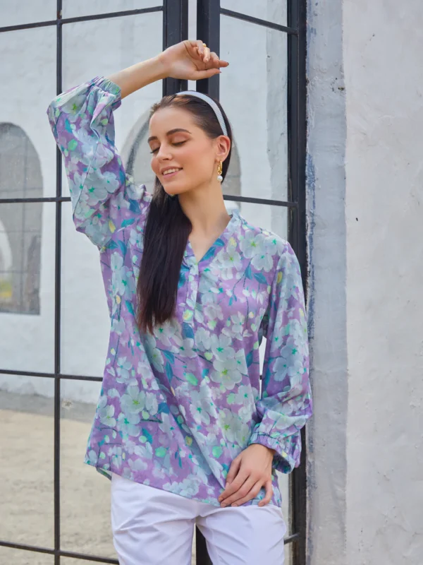 LILAC WINKLE INDUS SHIRT