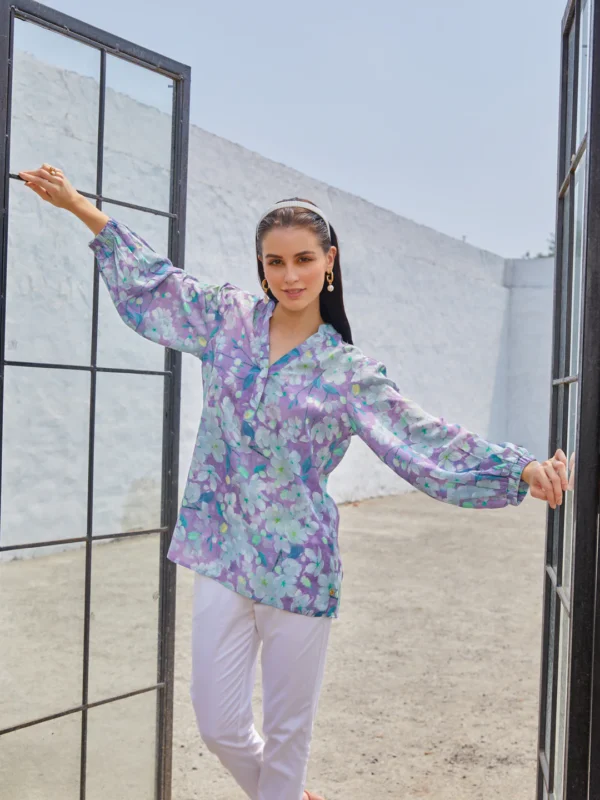 LILAC WINKLE INDUS SHIRT - Image 2