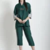 EMERALD GREEN / GREY RESORT CO-ORD SET