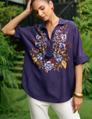 DEEP PURPLE PUNCH MANAN SHIRT