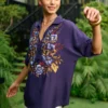 DEEP PURPLE PUNCH MANAN SHIRT - Image 2