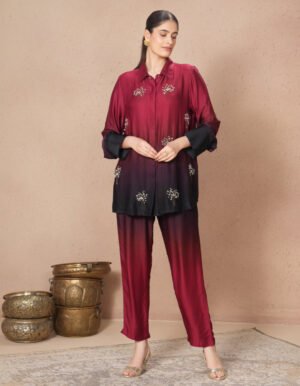 WINE OMBRE SYNERGY CO-ORD SET