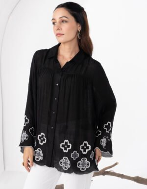 BLACK SPIREA SHIRT
