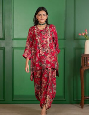 RED RUBY GARDEN MARRAKESH CO-ORD SET