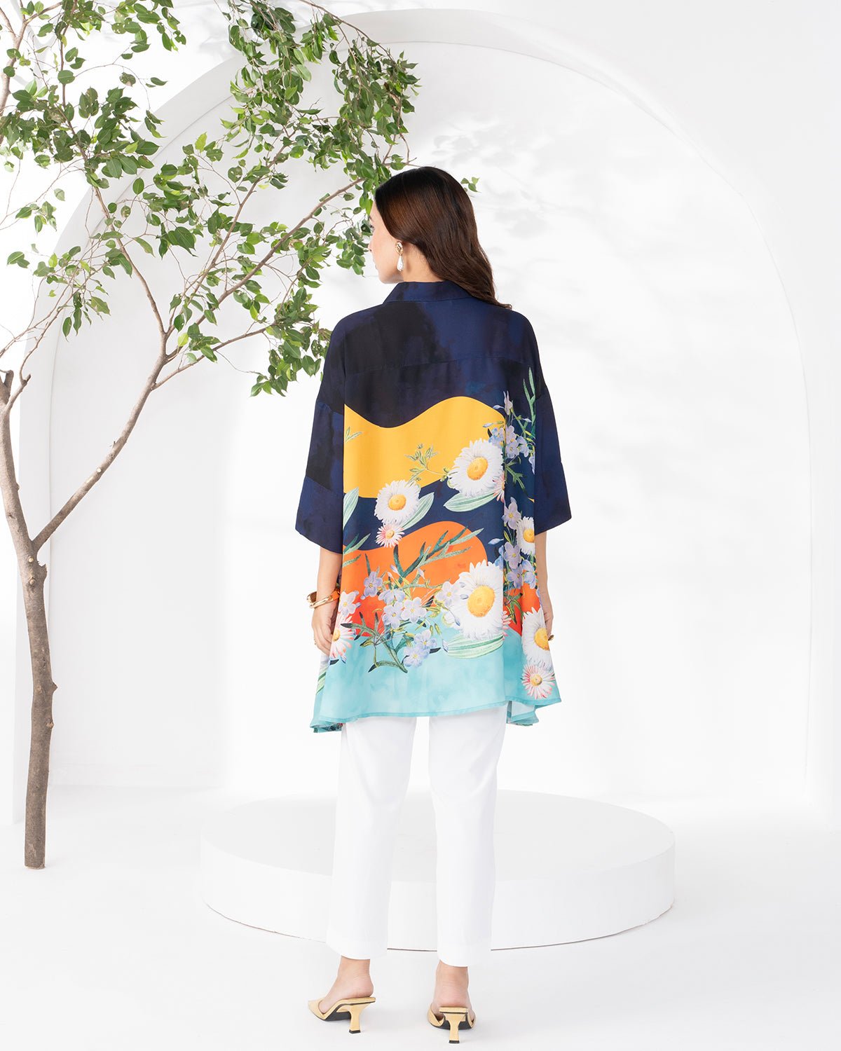 YELLOW SIDE PANEL FIORE SHIRT - Image 4