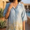 BLUE NOIRE BUTTONED SHIRT - Image 2