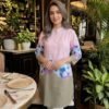 PINK JESSICA GATHERED TUNIC