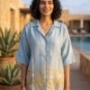 BLUE NOIRE BUTTONED SHIRT