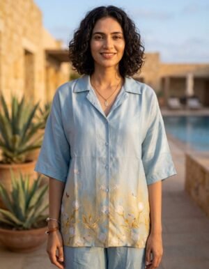 BLUE NOIRE BUTTONED SHIRT