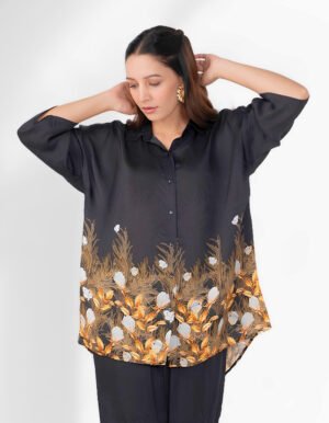 BLACK NOIRE BUTTONED SHIRT